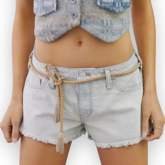 Anthropologie Pilcro Light Wash Cut Off Shorts - Picture 8 of 8